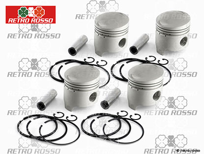 Jeu (4) pistons 1300cc 77,40mm (0,40) Lancia Fulvia