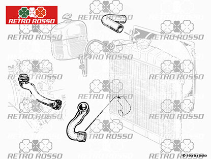 Jeu (5) durites silicone 1300 - 2000cc 105 / 115 2. Serie