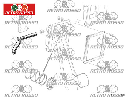 Alfa Romeo arbre pour manuvre embrayage 105 / 115