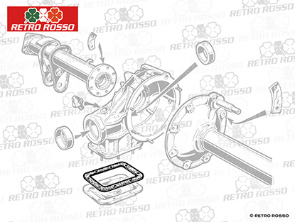 Joint inférieur pour différentiel Alfa Romeo 101 / 105 / 115 