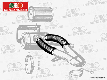 Durit admission filtre à air - carburateur 1600cc 101