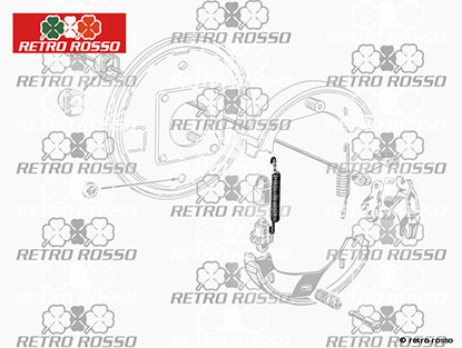 Ressort sabot de frein á main long 105 / 115 models