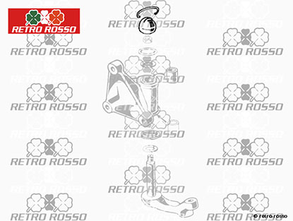 Bouchon + clip pour levier de renvoi 105 / 115