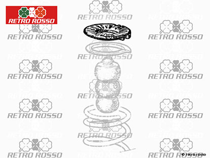 Support caoutchouc ressorts arriere haut Alfetta + 75