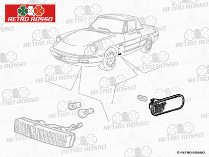 Clignotant latéral Alfa 75, 33, Spider 90-93