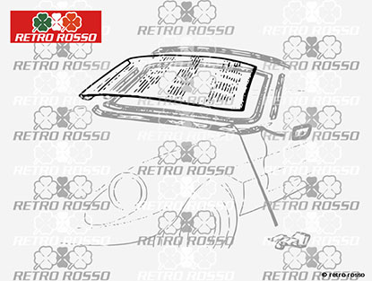 Pare-brise vert Alfa Romeo Spider 70 - 93