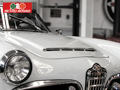 Baguette chromé capot 101 Giulia Spider 1600cc