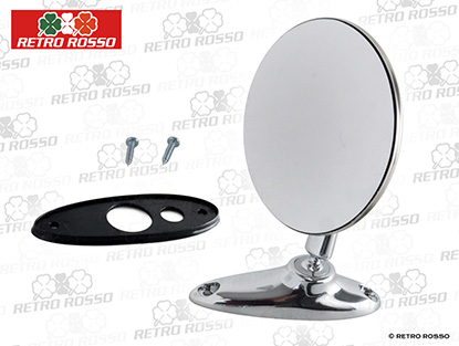 Rétroviseur rond extérieur universel chromé