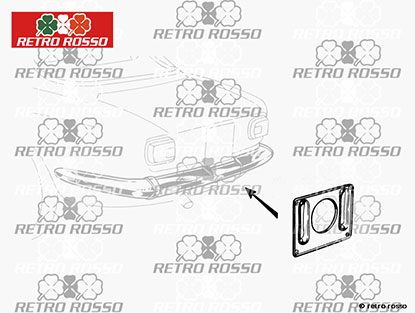 Support  plaque Bertone GT / GTV (Acier INOX)
