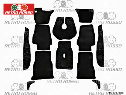 Moquettes noir Berlina ped. suspendu