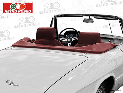 Couvre-capote bordeaux Alfa Duetto Spider 1966 - 69
