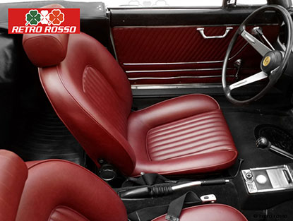 Housse scaï Duetto / Fastback Spider bordeaux 70-77