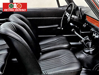 Coiffe siège avant skai noir 1300 - 1600 GT Junior
