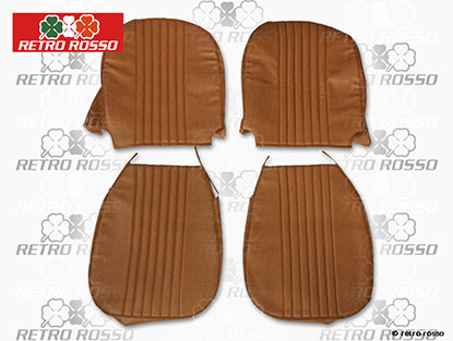 Coiffes siège avant skai marron 1300 GT Junior 1966 - 69