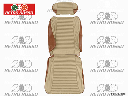 Coiffe siège GTV 2000 skai cinghiale / tissu beige