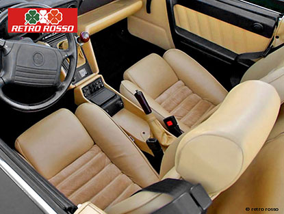 Coiffe de siège Spider 90 - 93 scay beige / Alcantara