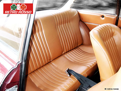 Coiffes siège arrière skai marron 1300 GT Junior 1966-69