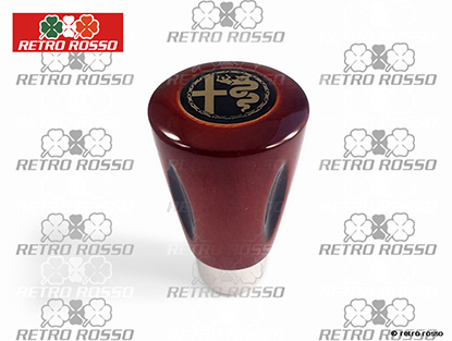 Pommeau pour levier avec emblème Alfa Romeo