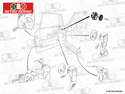 Ouvre-déflecteur chromé (30mm) GT / Giulia / Berlina