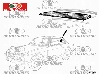 Plage arrière 1300 - 2000 GTV Bertone 2. Serie 45cm