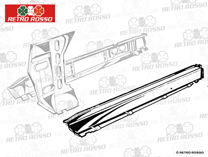 Bas de caisse interieur Spider 66 - 93 droite