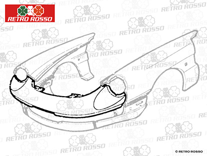 Face avant partie supérieure Alfa Romeo Spider 1983 - 89 