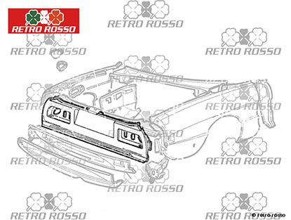 Face arrière supérieur Spider 83 - 89 OE 60518982