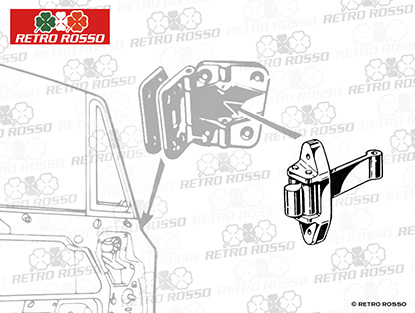 Blocage de porte Alfa Romeo GT Bertone 1. Serie complet