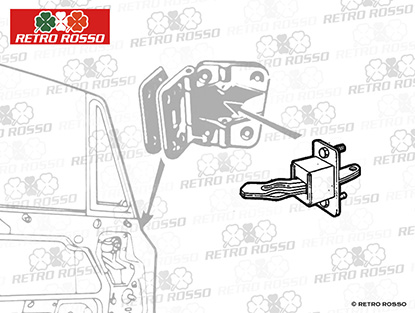 Blocage de porte 1300 - 2000 GT Bertone 2. Serie
