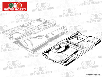 Plancher avant + arrière Spider 1300 - 2000 gauche