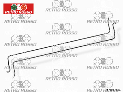 Jeu (2) tringles de maintien coffre Alfa Spider 1970 - 93