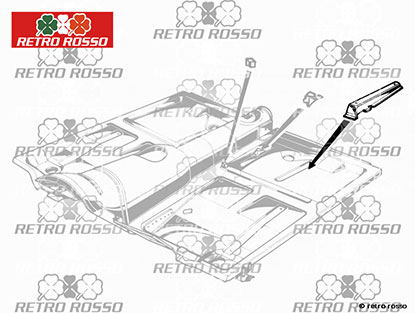 Support exterieur pour fixation sièges Alfa Spider