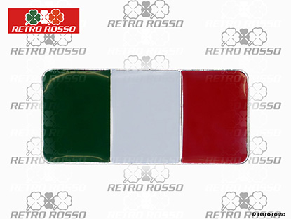 Bannière autocollant Italie émaillé (78mm x 36mm)