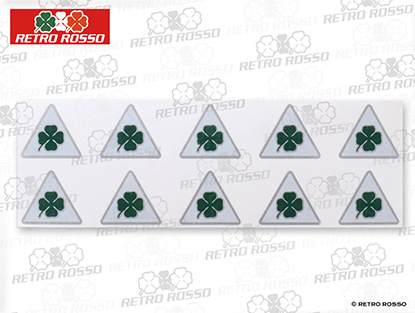 Mini-Autocollants Alfa Quadrifoglio Verde - Set de 10 (2cm)