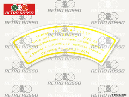 Autocollant filtre à air Fispa 2000 + 2600 / 105 + 115