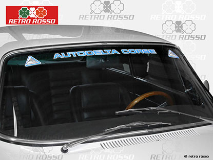 Autocollant pour pare-brise Autodelta Corse bleu