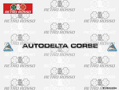 Autocollant pour pare-brise Autodelta Corse noir