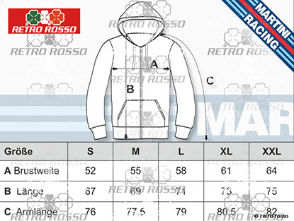MARTINI RACING Hoodie Core Logo Navy M