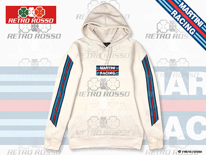 MARTINI RACING Hoodie Core Logo Cream S