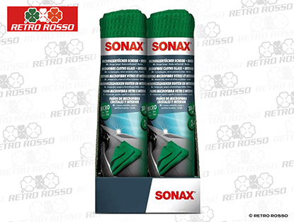 Sonax Chiffon en microfibres vitres + intérieur (Lot de 2)