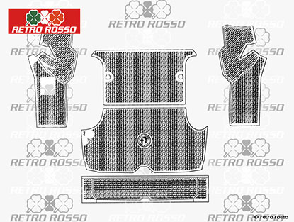 Jeu (5) tapis en caoutchouc coffre Giulia