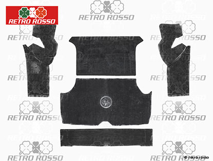 Jeu (5) tapis en caoutchouc coffre Giulia