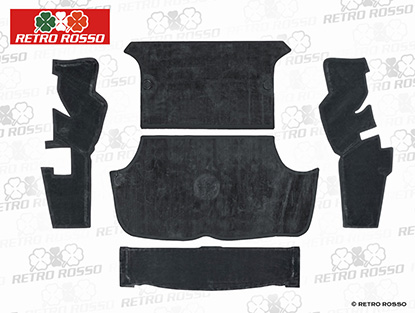 Jeu (5) tapis en caoutchouc coffre GT Bertone noir