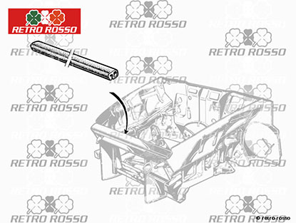 Joint moteur profil lateral radiateur GT / Giulia / Spider