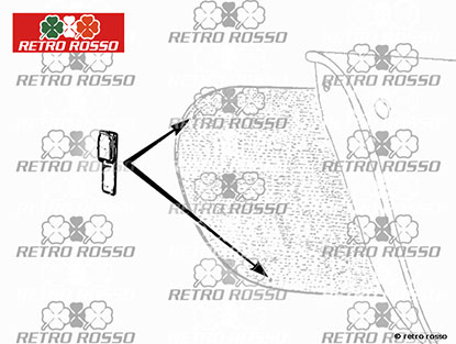 Clip fixation habillage de porte 750 / 101 Giulietta