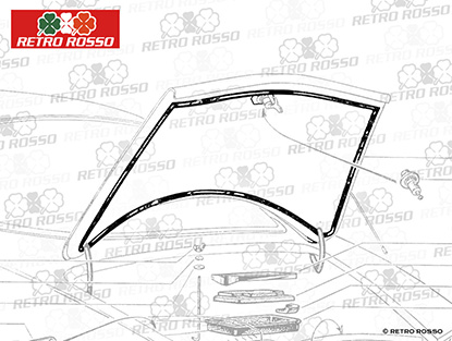 Tôle capot coffre Alfa Giulia SS (101) originale NOS