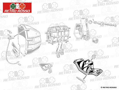 Traverse boîte vitesses original NOS Alfa Romeo 105/115