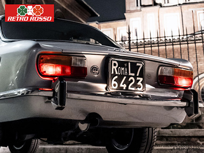 Encadrement chromé plaque arrière Alfa 280 x 200mm