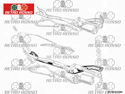 Tole support essuie-glaces GT Bertone