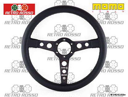 Volant en cuir  noir  MOMO 350mm  Prototipo CARBON